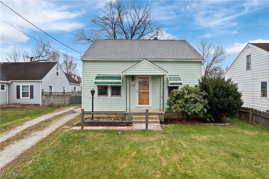 Nicely maintained cape cod with loads of charm! This home features hardwood flooring throughout and big bright windows for tons of natural light!  Main floor offers a living room, eat in kitchen, primary bedroom and full bathroom.  Upstairs includes 2 spacious bedrooms.  The covered back porch is the perfect spot to enjoy your morning coffee.  Home is centrally located to parks, amenities and highway access.  Updates include newer hot water tank, new storm doors, bathroom vanity and lighting.  Schedule your private showing today!