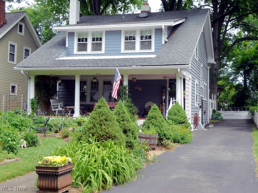 Outstanding Shaker Heights, Ohio home. 4 bedrooms and 2 full baths. Hardwood floors, crown molding and bookcases. Kraft Maid cabinets and new counter-tops in the fully applianced kitchen. Living room with gas/wood burning fireplace. French doors in dining room lead to study/library/bonus room overlooking fenced back yard and perennial gardens. Wide front porch has tongue and groove flooring with porch swing. Updated electrical panels and energy-saving, whole-house insulation. Roof replacement in 2015. Basement has plenty of storage. 12 minute walk from the Green/Waterfront Line Light Rail or Blue Line at Farnsleigh Rd Station. 10 minute Walk to the NEW Van Aken District. Just a few minutes by car to University Hospitals, Cleveland Clinic, University Circle. This home is move-in ready and the sellers are providing 1 year home warranty.
