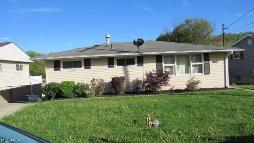 Quaint 1 story home with 3 bedrooms and 1 bathroom.  Home features living room, kitchen, partial basement, 1 car garage,  covered rear porch, outdoor storage shed and nice yard.  Bring your decorating ideas and turn this house in to your home