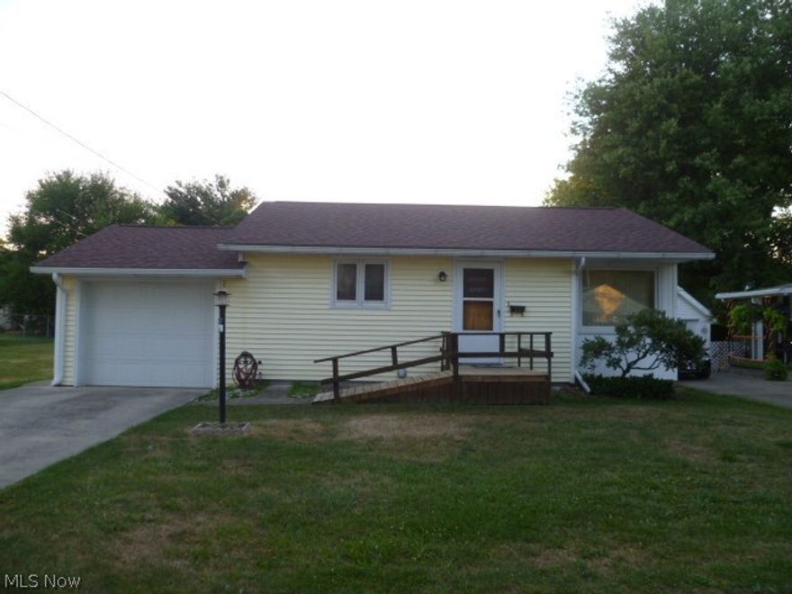 This charming 2 bedroom home sits on a level lot and is move in ready! It features Central Air, new roof in 2013 & new hot water tank in 2015.  It has a large laundry room in the partially finished basement that includes a family room and an extra room that could also be made into a 3rd bedroom.  There is a storage building for all your gardening needs!  Make your appointment today to see this charming home!