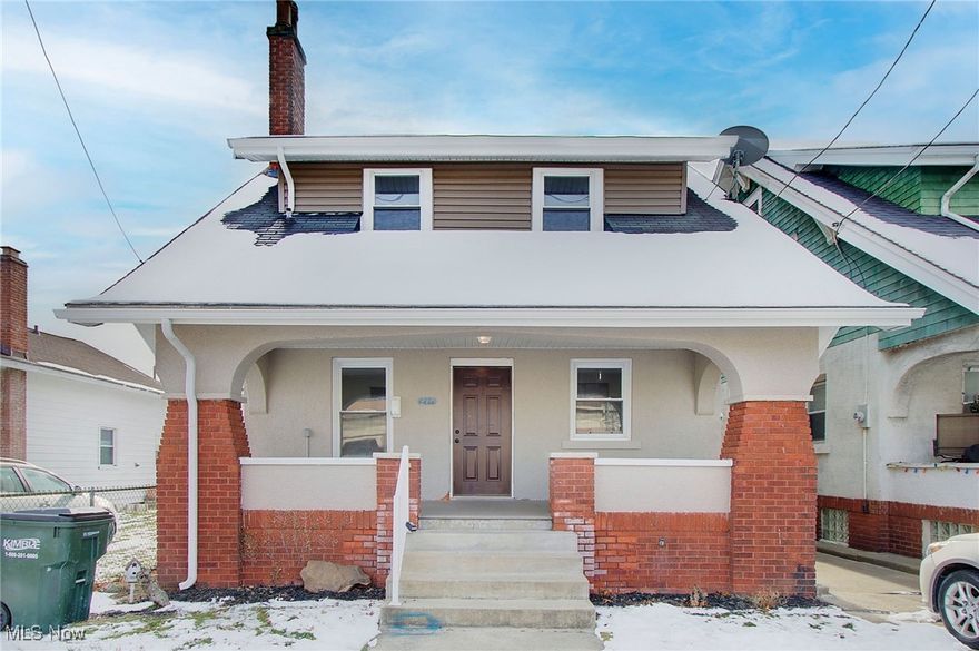 Welcome to this truly charming home, filled with delightful nooks, historic character, and endless potential. This unique property is zoned multi-family thanks to the “ready-to-renovate” guest house situated just behind the main home—an incredible opportunity for an in-law suite, private office, fitness studio, rental income, or creative flex space. The garage sits conveniently behind the guest house, offering ample parking for residents and overnight guests alike.
Step inside from the inviting front porch and fall in love with the warm hardwood flooring and cozy fireplace—perfect for chilly Ohio evenings. The formal dining room showcases beautiful natural woodwork and provides effortless flow into the spacious, farm-to-table style kitchen. A charming half bath just off the dining area extends off another room that could easily be used as an office area/reading room or another small bedroom.  
Upstairs, you’ll find three well-appointed bedrooms and a full bath complete with built-in clothes hamper access. While the home is ready for your personal touch, the thoughtful layout, character details, and versatile spaces will impress even the most discerning buyer.
The guest house expands the possibilities: office, studio, in-law suite, exercise space, rental opportunity—the options are endless. Make this wonderfully adaptable property your own and enjoy all the potential it offers!