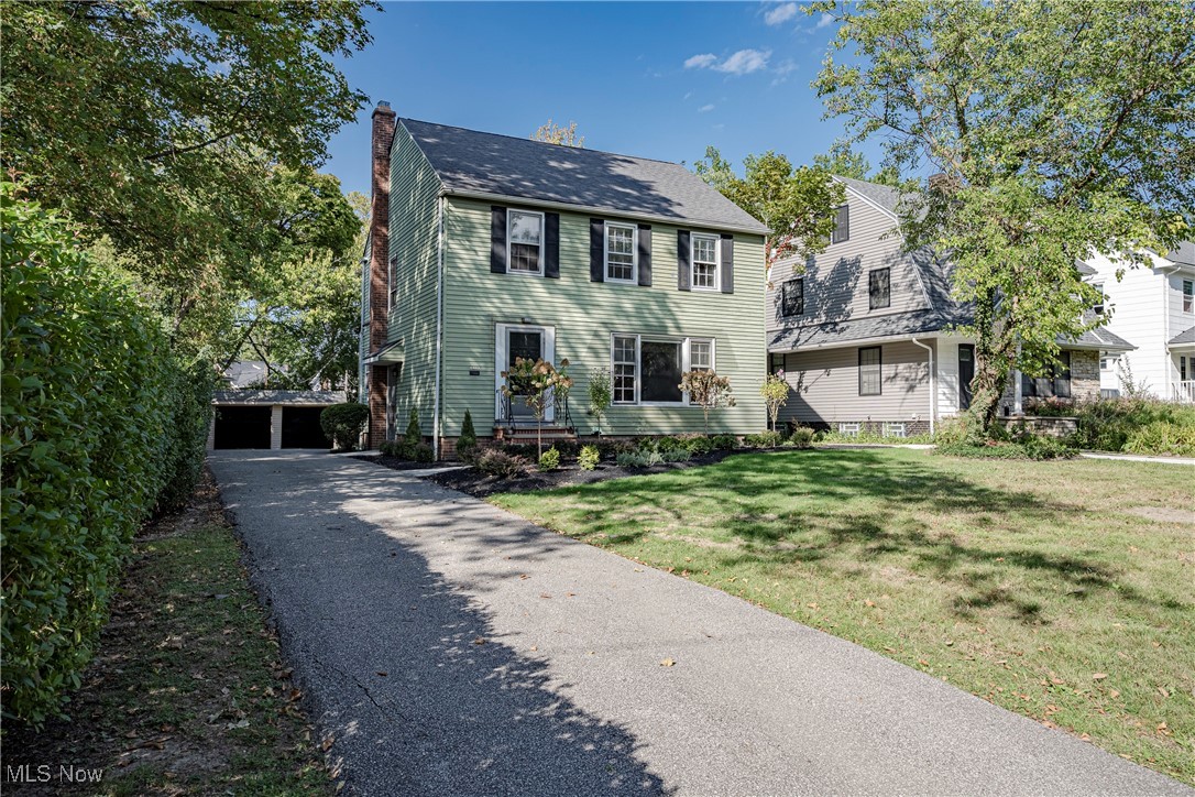 Welcome to 2463 Derbyshire Rd, Cleveland Heights – A Colonial Full of Charm & Convenience! This beautiful colonial offers the perfect blend of classic character and modern comfort, all in a prime Cleveland Heights location close to neighborhood shops, restaurants, parks, and just minutes from University Circle. Step inside to a bright and welcoming foyer that opens into the spacious living room, filled with natural light from the large picture window. The cozy wood floors and hand-hewn beamed ceiling add warmth and charm, creating the perfect gathering space for family and friends. The dining room flows seamlessly off the living area and features elegant French doors that open to the back deck—ideal for indoor-outdoor entertaining. The kitchen provides plenty of space for family meals with an eat-in area, updated flooring, hardwood cabinetry, and all appliances included. A convenient half bath completes the main level. Upstairs, you’ll find three generous bedrooms with beautiful hardwood floors throughout, along with a stylish full bath featuring a granite-top vanity. The lower level expands your living options with a finished rec room, laundry/utility area, and the added bonus of a shower and toilet—perfect for guests or extra convenience. Enjoy the outdoors in the deep backyard, offering plenty of room for play or gardening, plus a 2-car garage for everyday ease. This home is move-in ready and offers everything your family needs—charm, space, updates, and an unbeatable location. Don’t miss the opportunity to make it yours!
