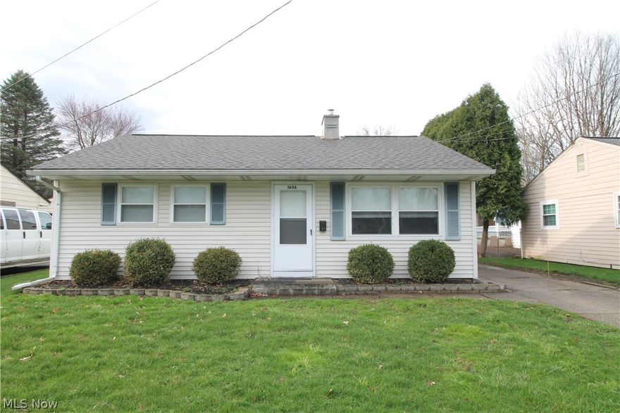 Welcome to this charming two-bedroom, one full bath ranch home which has been freshly painted. Come on in from the mature landscaped front yard to the living room and bright kitchen with double sink. There are two large bedrooms and a bright full bathroom. The beautiful backyard has new fence and plenty of room for entertaining or just relaxing. One car detached garage. Some updates include updated electrical, plugs, two switches. updated lighting, new windows. Washer and dryer stay. Precious memories begin right here!