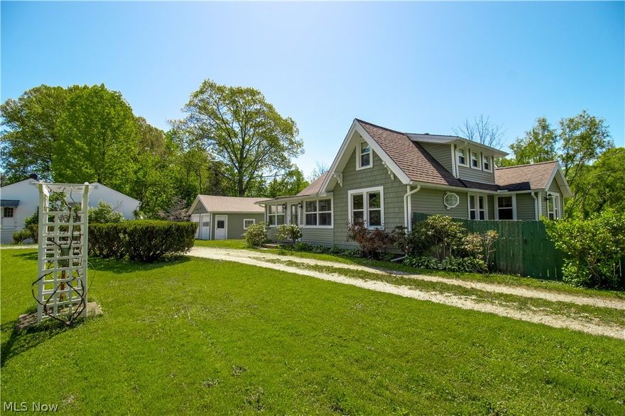 Great opportunity in desirable Kirtland. Welcome to this Four bedroom bungalow located in a quiet neighborhood on a dead end street. This property features over 5 acres, above ground pool, horseshoe driveway with 20 x 30 two car garage and a fenced in yard off kitchen. This home is freshly painted. There are hardwood floors under the carpet on the first and second floor. The inviting enclosed front porch leads into the spacious living room, and formal dining room. The eat-in kitchen has the original cabinets that are still in good condition. Several upgrades recently include electrical in 2020, house roof in 2015, garage roof in 2016, house windows in 1994, porch windows in 2008, furnace and A/C in 2018,swimming pool in 2016, glass block windows in basement in 2012, and hot water tank in 2021. Come and put your own touch on it to make this wonderful house into your home!