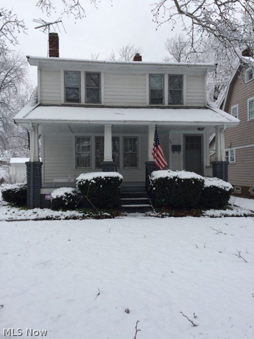 Large 3 bedroom colonial with full formal living and dining room with mantle, fireplace and built in shelving. Tons of charm! Large private lot/yard.  Property has great bones/structure, was waterproofed a few years ago (2010/2011), 2 car detached garage! Home is in move-in condition as recent renovations have been completed.  Updated kitchen and bathroom!  Enclosed sun porch on second floor, and large covered front porch leading to front entrance.  Perfect for first time home buyer or investor looking for stress free opportunity.  One of the best values in Cleveland Heights!

Property to be sold POS Compliant, certificate attached.