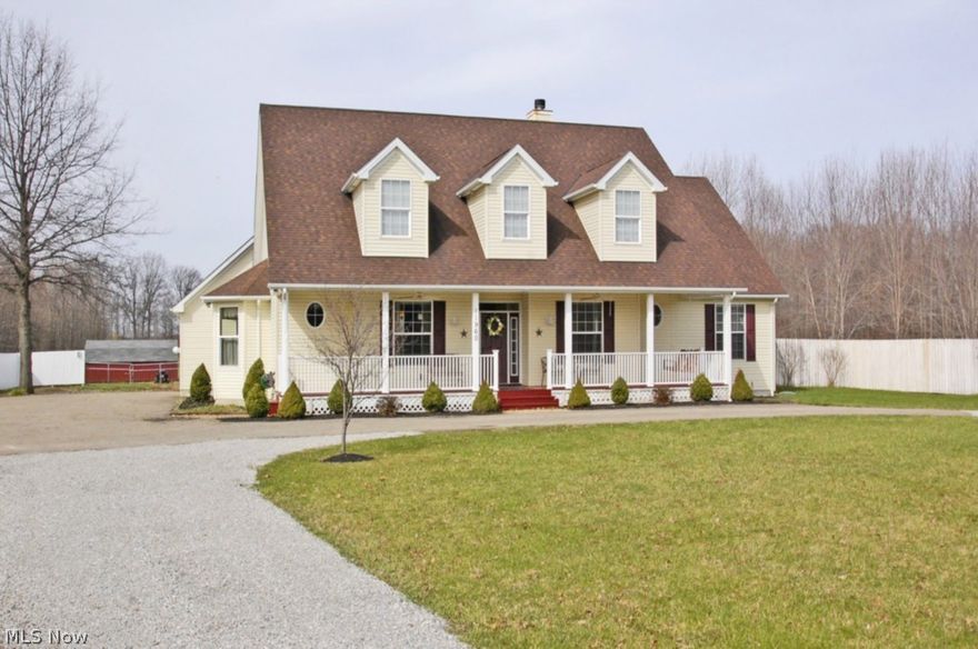 Built in 2007 this nearly new home is situated on 5 acres of pure serenity. This outdoor paradise includes large out building for your yard equipment and hay for your horses, large fresh garden, and amazing rear patio overlooking it all. Step inside this fine home, into the two story foyer, you will find a beautiful handmade stone fireplace...Gourmet kitchen was designed with the chef in mind...here you will find custom granite counter-tops, brand new cabinetry, high-end stainless appliances and massive center island w custom butcher block top. If you are looking for an, open concept home, this is it! Beautiful gleaming REAL hardwood floors traverse the entire first floor and reflect natural sunlight from every window!  Sumptuous master retreat is perfect for unwinding after a long day of work and overlooks the tranquil property through double glass doors, the master-bath is out of this world with separate soaking tub, separate shower, custom tile-work and the finest of fixtures and ap