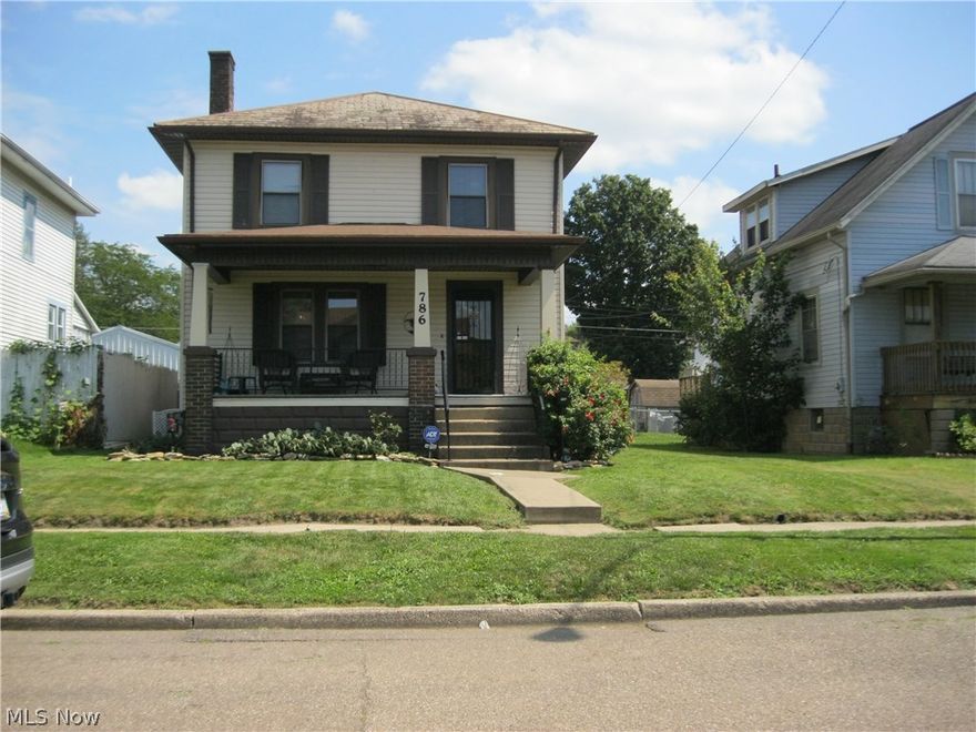 Nice move in condition
Shower I basement   Hardwood floors thru out home    Nice front porch to sit on and nice deck in the back yard with  chain linked fence.
Extra refrigerator to stay in basement 
Range and refrigerator in kitchen to be replaced with all black appliances
Pellet stove to stay in basement