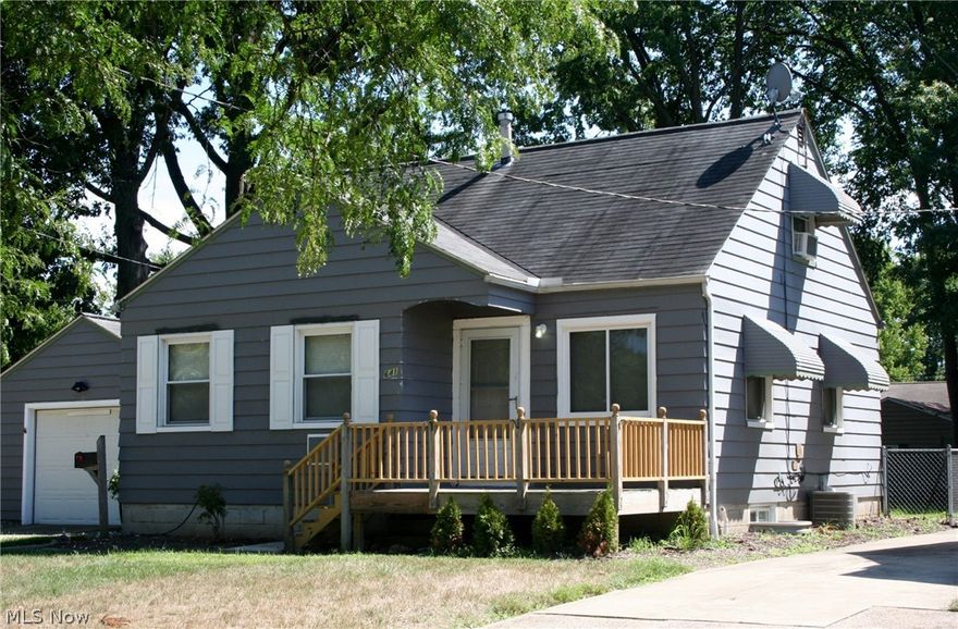 You will not want to miss this! This is one home in great condition. Built in value for this 3 bedroom bungalow. Updated living room with a great dining area. Completely remodeled bathroom with new tub and tile surround. Remodeled first floor master bedroom has the plus of a custom closet system not found in your typical bungalow. Second bedroom is also on first floor with a door onto a very large rear deck. Spacious third bedroom on the second floor. Updated windows, furnace, a/c and hot water tank. Large rear yard with mature trees perfect for added shade during the hot summer weather. Watch the world go by on the over-sized front porch. CALL today for your showing.