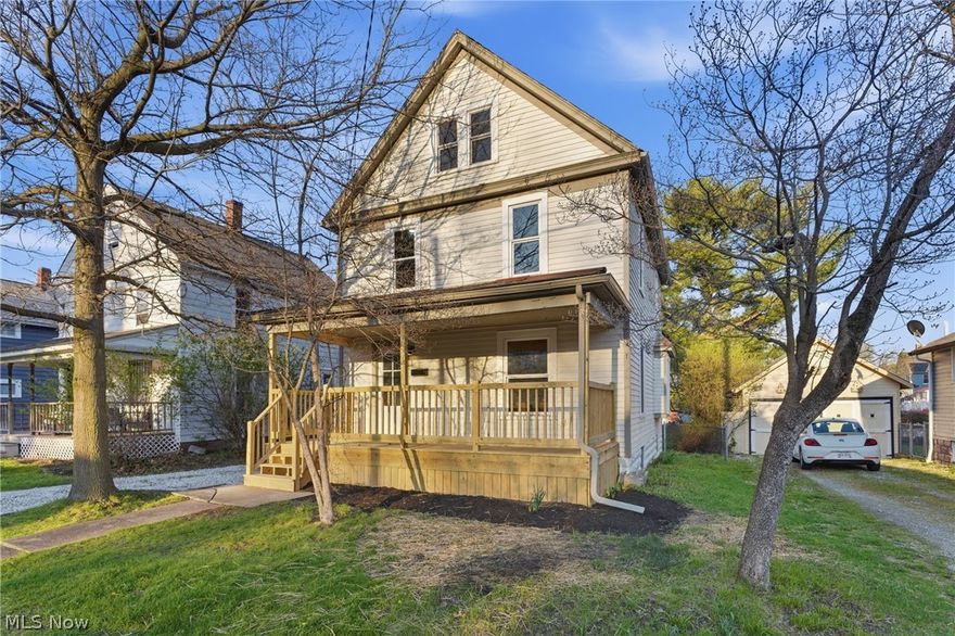 Is there a 4 bedroom home in the heart of Medina under $250k that combines historic detail with modern upgrades? This restored 1905 Colonial offers a rare opportunity to own a piece of Medina that has been refined, revived, & restored with timeless craftmanship, elegant charm, all just steps from Medina Square. This home offers approximately 1980 sqft of thoughtfully updated living space that blends timeless craftsmanship with modern luxury in a way that is increasingly hard to find. From the moment you enter, the foyer sets the tone. With bright natural light, checkerboard ceramic tile, & original staircase, the entrance leads you into a main level filled with custom millwork & preserved character. The kitchen has been fully updated with new SS appliances & luxury quartz countertops, delivering both style & functionality. From the kitchen, enter into the dining room & notice the custom coffered ceiling, original window bench seat, & open flow into the living room for seamless living & entertaining.  The 2nd floor features 3 bedrooms & a full bathroom with tub/shower surround accented by gold finishes. A flexible bonus room leads to the 3rd floor primary suite, which is truly the cherry on top, featuring exposed brick, vaulted ceilings, walk in closet, & spacious bathroom with tile surround shower & gold finishes. Not only is this home aesthetically restored, you can also have peace of mind knowing it has been upgraded behind the walls as well. Major improvements include all new electrical with updated panel, newer windows, all new plumbing, new AC, new HWT, front porch, & porch slate roof. Outside, the fully fenced backyard provides usable space for everyday living & the slate roof adds lasting durability. Located just about a minute from Medina Square, this home offers unmatched walkability to restaurants, shops, parks, & community events. Come tour this 1900’s Colonial that delivers both character & modern upgrades in the heart of this special town.*AGENT OWNED*