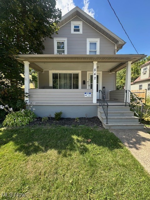 This beautifully 3-bedroom colonial is perfectly situated within walking distance of the scenic Lakeview Park and vibrant downtown Lorain. The home features one well-appointed bathroom and the convenience of laundry hookups on both the first floor and lower level. Step outside to a lovely front porch, ideal for morning coffee, or relax on the back deck overlooking a private, fenced-in yard. Don't miss this opportunity to own a move-in-ready home in a fantastic location.