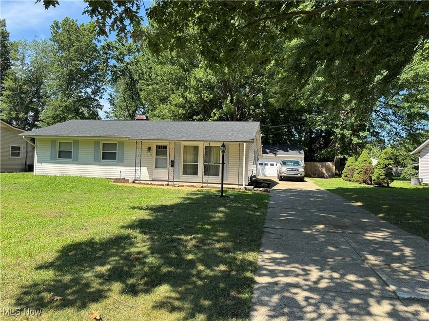 Amazing fully renovated Ranch 3 bdrm, 1 full bath, Newer vanity with granite counter top, newer toilet, newer tub with surround. All appliances are new, spacious eat in kitchen, dining area, 4 season room with, 3 sliders to back deck. mini split 2025 includes 1 year warranty from Seller from the time they purchased. Formal living room with large picture window built in coat & shoe organizer with storage. Hall closet could easily be designed for a pantry, loads of closet storage.  Newer vinyl windows, all newer flooring through out 2025, Freshly painted through out with amazing views of a private fenced in back yard. Over sized 2 car det 400 sq ft. Full concrete drive. Hall attic access. Front porch or 12 x 16 deck for your relaxation and a beverage of choice. New roof 2024. Beautiful lot for entertaining and family fun 80 x 195. So adorable you won't want to miss out on this wonderful home. Dead-end street. Very very charming neighborhood. MOTIVATED SELLER WILL CONSIDER ALL REASONABLE​​‌​​​​‌​‌​​​‌‌​​​‌‌‌​​‌​​‌‌​​​​ OFFERS.