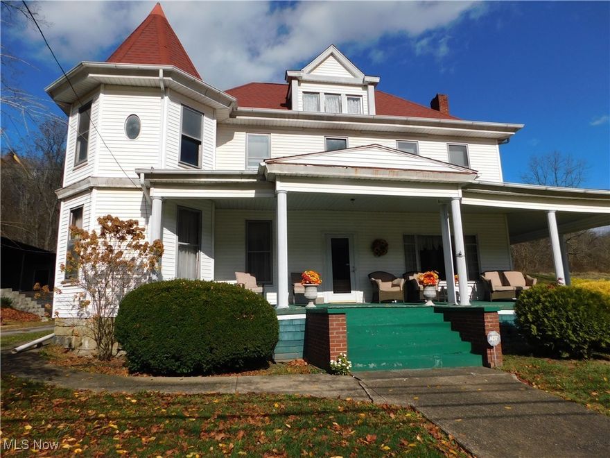 Your dream home is waiting on you. 54360 Mt. Victory Rd is the perfect family home. When you drive up to this four-bedroom home with the wrap around porch, large windows, you do feel at home. Home and garage sit on 1.24 acres.
There is an additional 51.9 acres that can sell with the house. Sellers are very motivated to sell together. Seller's will entertain all offers. The 51.9 acres is selling separate for $159,000.00.
First floor has extremely large rooms, no worry about being squashed when the family gets together. Large living room with the offset for a reading area or perfect for a desk. Almost every room has a fireplace. There are seven throughout the house. Then there is the Great room with pocket door separating from the dining room. With the door shut a private dinner becomes just that. then the is a bonus room downstairs also. Could be a first-floor bedroom. Full bath just a few steps away. 
Kitchen is large and can accommodate that big family dinner. 
Then there is the first-floor laundry. How great is that.
Motivated Seller.
Upstairs all four bedrooms are very large and have the privacy that everybody is looking for. Most have the fireplace giving lots of charm. 
There is steps closed off by a door leading to the attic. This a a great area to store things you want to keep special.
Then the basement is large. It is clean and useable. 
The wraparound porch is great to sit on and listen to the country life.
There is also going to be another 50 plus acres for sale. Can be included or will be sold separate.
The shop across the street is large and very useable. Perfect for a wood working shop, work on cars or just have a place to hang out. Garage is potential great rental income. Also has a lot of storage area. 
Seller is motivated.