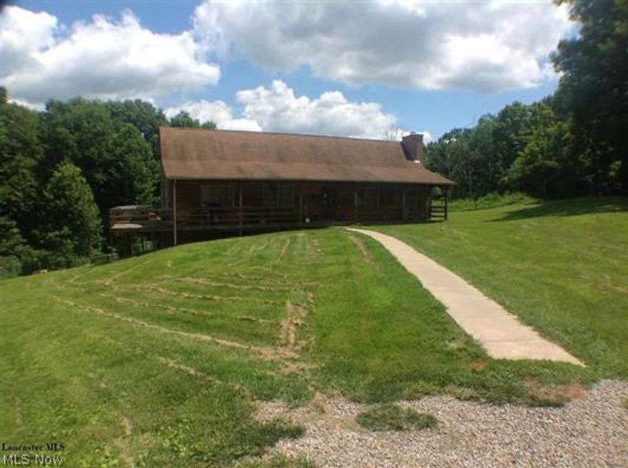 Beautiful log home and 24x40 detached garage with office and out buildings. Perfect for business and personal pleasure. This property could be used as permanent residence or vacation home. Very secluded and nice setting.