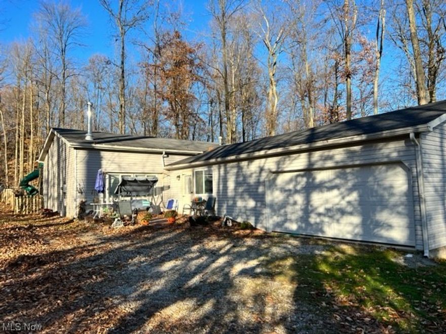 Converted pole barn on 2 acres! This unique property was originally built as a pole barn in 2008, converted to a home in approx. 2010 and completely remodeled with a large addition in 2017-2018.  The home features 3 bedrooms and 2 full bathrooms, a large living room/dining room that overlooks the kitchen and opens into the backyard, plus a separate office space.  There are 12’ ceilings in the original part of the home.  On the property is a wooded walking path, a fenced backyard and a large front yard with a firepit area.  Very convenient to Mapleton Schools.  Kitchen appliances are included.