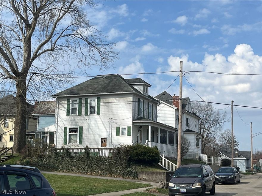 Adorable older two story with character & charm, well maintained home with updated kitchen & baths, many built-ins, finished family room in basement w/waterproof system installed by B-dry, gas fireplace stays, newer high efficiency gas furnace & central air, cozy screened in porch on back, front porch overlooking city, locked storage room on front porch for yard tools.