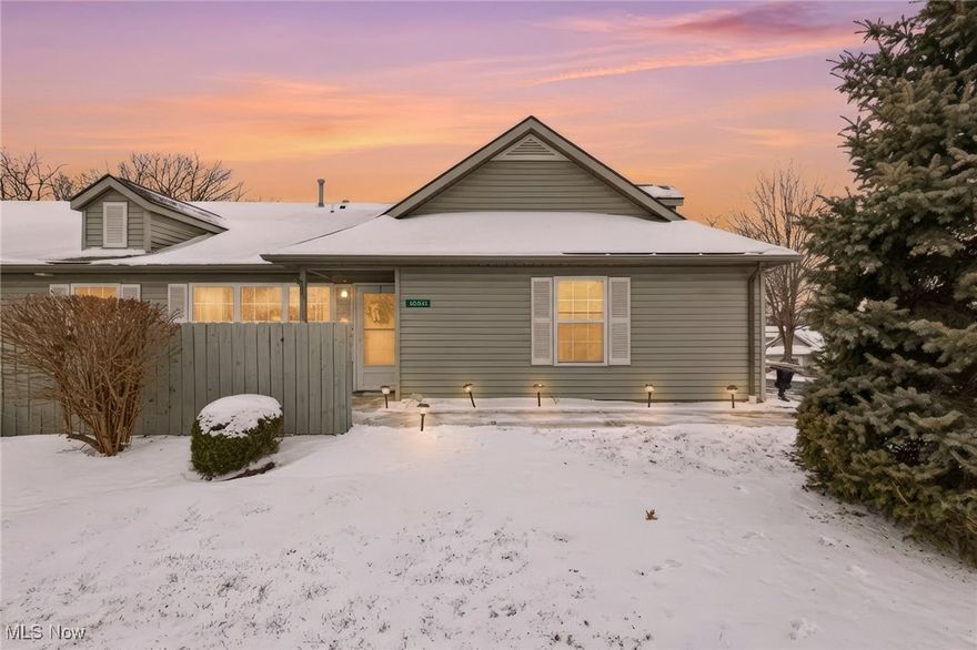 Welcome to this inviting 2-bedroom, 2 bath, one-level condominium featuring a spacious open-concept layout with cathedral ceilings and a separate family room with a cozy fireplace, perfect for entertaining or relaxing. The kitchen has abundant counter and cabinet space, plus a convenient breakfast bar.  The main bedroom suite boasts a huge walk-in closet as well!  Enjoy the convenience of an attached 2-car garage with extra storage above and unwind on the fenced-in patio. The association offers fantastic amenities including access to a clubhouse and a refreshing pool, enhancing your everyday living experience. Take a look at The Meadows website: www.themeadowsashland.org. Don't miss the opportunity to make this beautiful home yours!