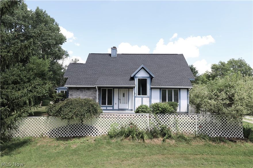 Welcome home to this sprawling two story nestled on 4.2 private, quiet, scenic acres in Montville Township! Country Living, yet close to highways and shopping.  Two-story foyer welcomes you into the spacious living room with fireplace. Kitchen offers all appliances, granite countertops & eating area. Awesome Sun Room!  1st floor owners’ suite with walk-in closet & private bath. 1st floor Den. Family Room with woodburning stove. 2 large bedrooms up. Loft area. Large Bonus Room upstairs.  Oversized 3 car garage. 24 x 40 pole barn has concrete, additional parking, and a bonus apartment on the 2nd floor. Numerous updates include: Newer Roof; Electric Panel; high efficiency heat pump furnace & AC; gutters; hot water tank; Sun Room; Light Fixtures, and fenced in yards for your pets & children. See supplements for more details. Just needs a little TLC in paint &  flooring. Hurry-this won’t last!