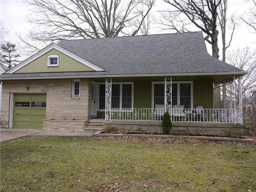 Charming 1950's 3 bed, 1.5 baths on a lovely tree lined street near Big Creek Parkway. The home's open kitchen with all appliances, eating area, and living room with a fabulous built-in 12 foot entertainment center create a cozy living space opening onto the covered porch. The hardwood floors throughout add appeal. Three bedrooms and full bath complete the first floor. The spacious basement includes a knotty pine rec room with wet bar, laundry area with washer/dryer and half bath. The home benefits from many updates including newer kitchen counters, floor and backsplash; first floor bath with newer vanity, tiled floor and shower and heated fan; newer vinyl windows, hot water tank and roof (2011). Easy access to I-71/I-480/Turnpike as well as metroparks and local amenities too many to list.
