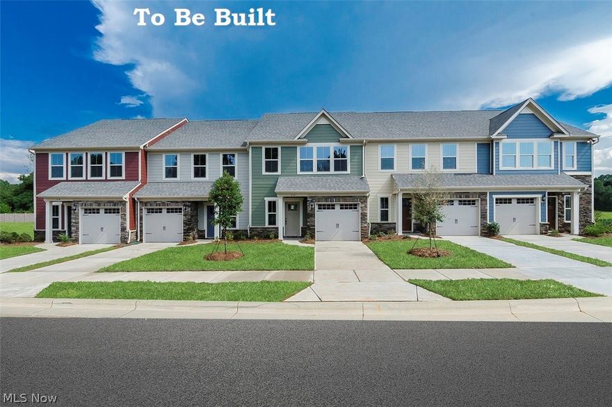 Brand new Townhomes minutes away from shopping and dining with lawn care and snow removal included! 3 bedrooms, 2 baths, and the Laundry room conveniently just steps from the Owner's Suite. To Be Built. Photos for representation only.