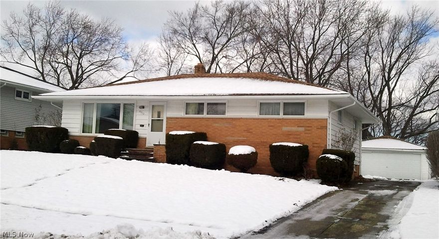 Looking for one floor living at an affordable price? You have found it here on lovely Loyola Drive! This original owner home has been well maintained. Nice hardwood floors; newer Andersen picture window in living room (2010); furnace replaced in 2006; roof replaced in 2001. There is a half bath off one of the bedrooms that could be made into a first floor laundry room. Room sizes are generous and the huge, unfinished basement has lots of possibilities! This street backs up to Ridgewood golf course and is a no outlet street! Great Parma location--so close to shopping, restaurants, Parma High School, city services, and more!