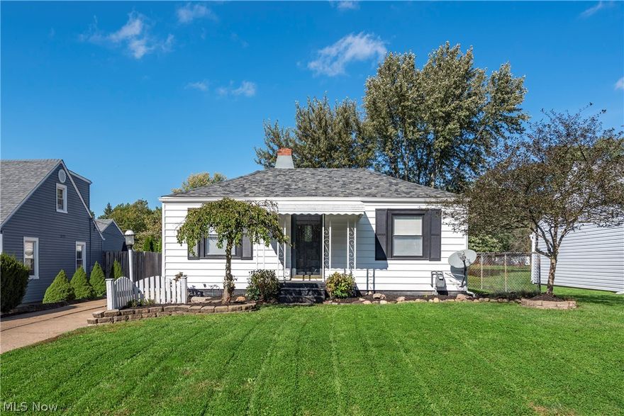 Great Price! Great Location! Well maintained 2 bedroom ranch has a lot to offer besides a payment less than most rent. Recent updates include New roof in 2019, newer flooring on the first floor along with a remodeled Kitchen with appl. Refrigerator 2021, Bath has also been updated with new tile shower/tub area. Full basement is partially finished with rec room area and laundry room that's spacious and gives room to fold, sort and organize. Washer and dryer also stay. If the backyard is important you can enjoy the covered deck that extends the full length of the home, plus 2 sheds, garden area and 2 car plus garage. CA 5 yrs old. Almost completely fenced back yard (you just need the front gate). Convenient location being close to highways, shopping, Lake Erie and more!