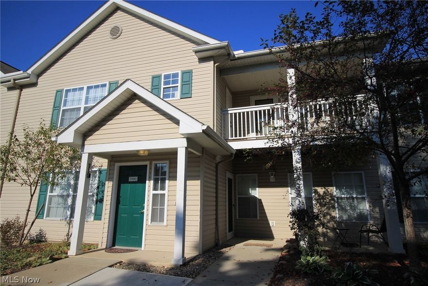 Westlake Lenox Greens condo w/1314 sq. ft., 2 bedroom, 2 bath with gas fireplace. Bedrooms are on either end of home with main living area in between. Great layout for privacy. Both bedrooms have their own walk-in closets. Kitchen with breakfast bar and pantry space. Includes all appliances: Stove, Fridge, Dishwasher, Washer & Dryer. In-suite laundry. Plenty of storage. 1-Car Garage. Covered patio. Close to parks, golfing, community center, Crocker Park, shopping and restaurants. Immediate Occupancy. Excellent location just west of Crocker Rd.