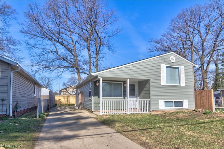 Completely upgraded 4 bedroom 2 full bath home with over 1200 sq ft of living space. Professionally designed by Savant Building Solutions from the exterior to the interior. Outside features new roof, siding and windows. Remodeled interior is move in ready. The interior of this home from the modern light fixtures and recessed lighting on top to the new flooring on the bottom nothing was over looked. Spotless kitchen with granite counter tops, under-mount sink, white soft close cabinets, back-splash, stainless steel appliances include dishwasher. Back yard includes privacy and concrete slab patio. Located is in walking distance of two parks one is on the lake. Students have option of either Willoughby South High School or Eastlake North High School. This home is a must see!