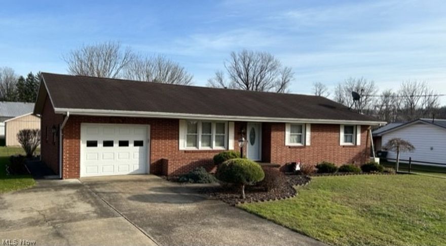 First floor living!!  Look no further, this beautifully maintained one-level brick home is the one you have been waiting for. The home has 3 bedrooms and 2 baths, with newer carpet throughout, which has the original hardwood flooring underneath. Gorgeous solid custom-made cherry cabinets are a must see.   The sunroom is a great addition with newer double hung windows. Whole house generator, 14x26 storage building and Amish made log playhouse.  Endless possibilities with a full basement.  Home is located on a dead-end street and just across the bridge is St. Mary's that has all your shopping needs.  Don't wait call Traci today to schedule your showing!