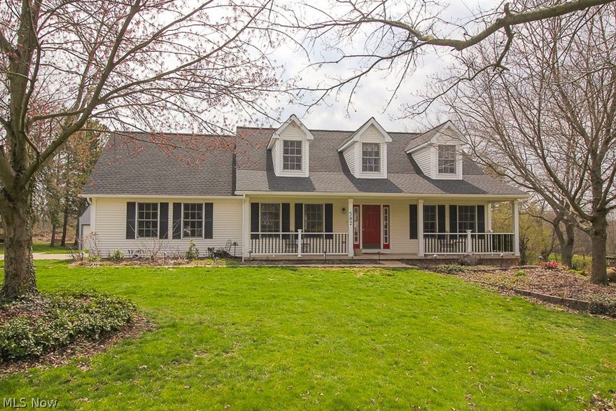 If you are looking for a unique property with a huge pole barn and beautiful yard, this is the home for you! Custom built, cape cod style home with many updates and amenities. Beautiful open feel kitchen with granite counters and breakfast bar that flows into the great room with wood burning fireplace. Formal dining room and office with hardwood flooring. First floor master suite with soaking tub, separate shower and walk-in closet, plus a first floor laundry. The second level features two large bedrooms and a full bathroom. Finished basement has a spacious rec room, custom bar and gaming area. The backyard features a spacious deck with a hot tub that steps down to a tiered paver patio with built in grill and firepit. 24x36 two story pole barn with electric and heat. Perfect for someone who works on cars or needs the storage space! A wonderful opportunity! Situated on a large lot (almost an acre), small green house, above ground pool Plus more! Newer roof, gutters with leaf guard on house and barn. Relax on the covered front porch! Better hurry on this one!!