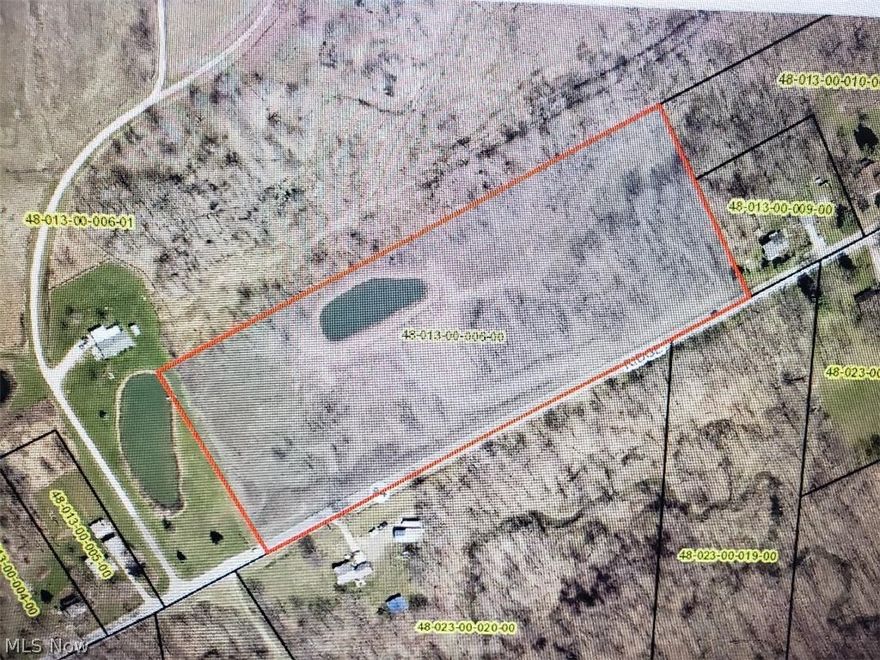990 feet of frontage.  Beautiful lot close to highways and located right in the center to all major cities.  Pond is already in place for your beautiful cabin.