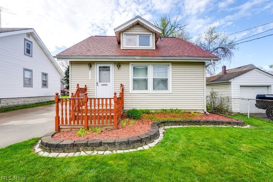 Welcome Home! This spacious 2 bedroom 1 bath home is awaiting its new owner! New Roof, New HVAC, New Hot water tank! Move right on in! On the first floor is one bedroom, a full bathroom with laundry, the kitchen, dining, and living areas. Upstairs you'll find a great sized master bedroom! Great storage space in the basement! Out back you'll find the 1.5 car garage, and a patio with a fire-pit! Schedule your private showing today!