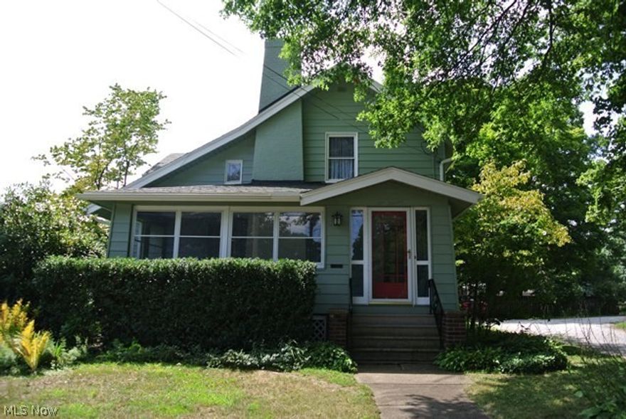 Same owners since the 1970’s. This house has been meticulously maintained and updated. Electric just updated throughout, high efficient furnace and central air 2003, glass block windows, hot water tank 5 yrs, gutters and downspouts approx. 5 years, siding painted, roof and windows less than 10 years. Enter through the front enclosed porch to the living room that runs the width of the house with a central wood-burning fireplace on the front wall. French doors separate the living and dining rooms. Off the dining room at the rear is a cute little study. There’s a handy half bath by the back door which is inside another enclosed porch. The kitchen has new cabinet hardware, new dishwasher, sink and disposal. There’s plenty of room to eat in the kitchen. Basement has been freshly painted and there’s a separate room at the rear for laundry. The second floor has three bedrooms and a walk-in storage closet in the kneewall. The bath has been totally updated with new toilet, vanity, floor and tub