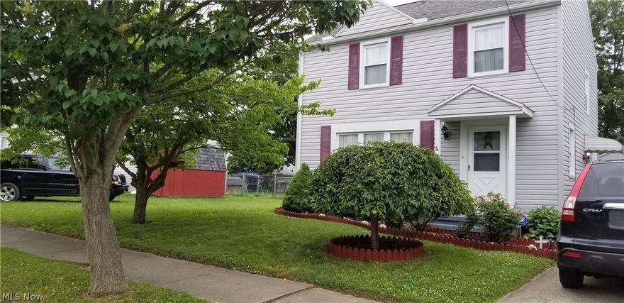 Well maintained and updated colonial with three season sunroom addition with cathedral ceiling, jetted tub in bath and 1-car detached garage.  Many updates include new windows, doors, roof, siding, furnace, air conditioner, water heater and electrical.  Great curb appeal, priced to sell and move in ready.