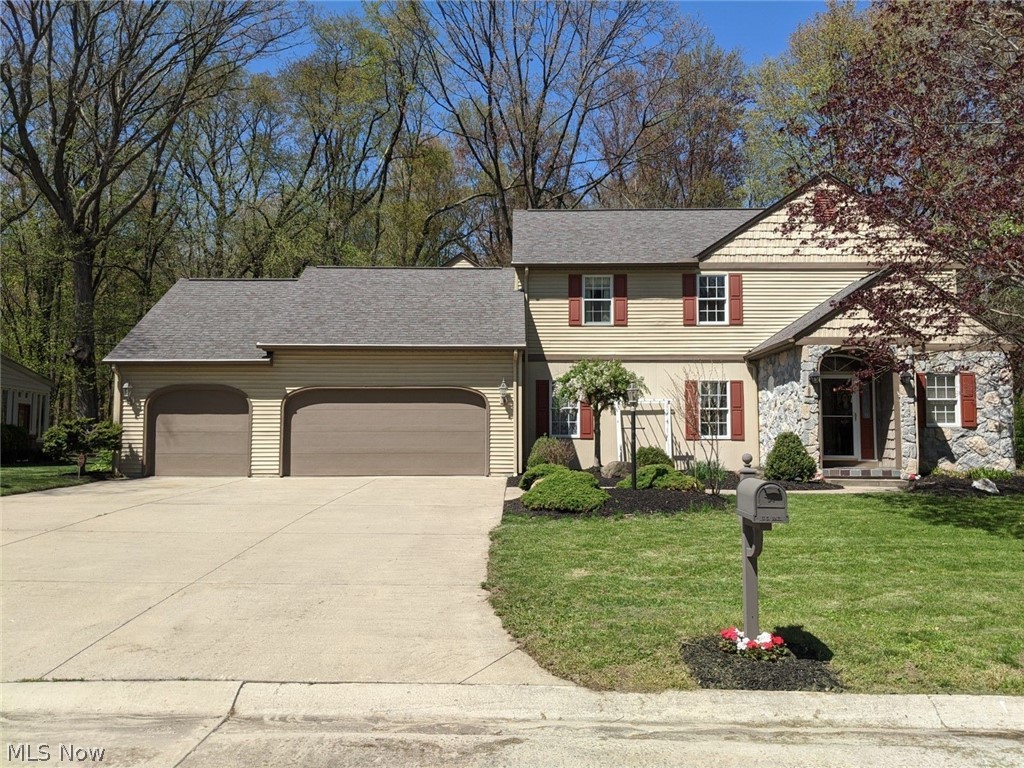A gorgeous custom built luxury dream home located in the extremely desirable Turfside Estates neighborhood. Located on a quiet cul-de-sac, this home provides a true oasis right in your backyard. Enjoy the spectacular views of Osborn Metropark from a huge deck, hot tub, large screened-in porch or while sitting next to the brand new gas fire pit. Access Osborn Metropark from the backyard and walk to the playground and walking paths.
The main floor is a perfect space for entertaining and family gatherings. It includes a huge kitchen with stainless steel appliances, granite countertops, brand new stove, and lots of cabinet storage. From the kitchen, the open concept overlooks the dining area, living area, and an extra bonus space. Dining area and living room, share a dual sided gas fireplace and the whole first floor has huge windows, skylights and glass doors providing lots of natural light.
Also on the main floor is a guest bedroom, bathroom and a huge laundry room with a lot of stor