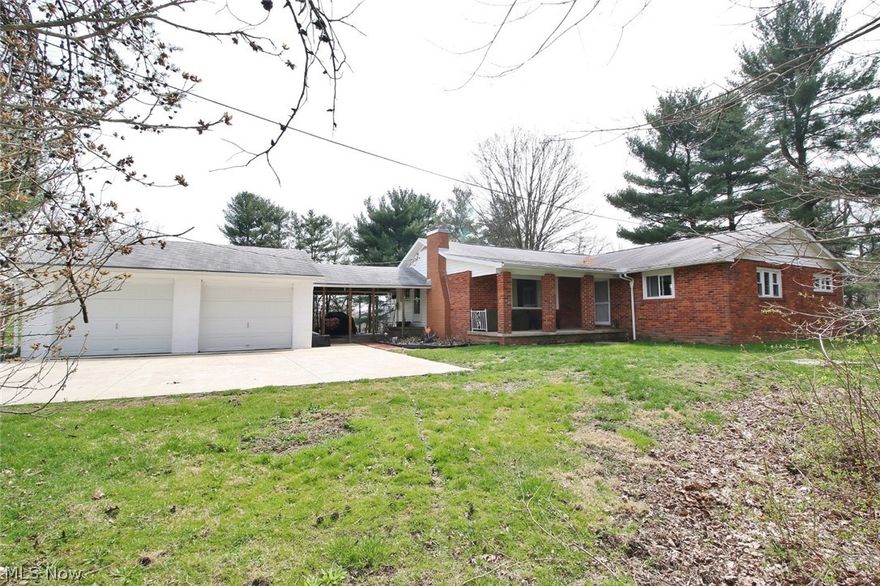 BACK ON MARKET! Buyer was unable to perform. Property appraised at list price for RD financing. Buyer's loss is your gain! Beautiful 4 bedroom ranch on 5 plus picturesque acres in Franklin Local School District.  Perfect place to have a garden or fruit trees. Homeowner has done many updates including electric panel, replacement windows and brand new septic system. This house is move in ready with oak 6 panel solid interior doors and updated kitchen. This house is much larger than it looks from the road. Gas is supplied by a neighbor from a private gas well. The gas lease is only $100 per month. That should save big money during those cold winters. 3 Cozy fireplaces for those cold winter nights. This house is a must see and is very close to the schools.