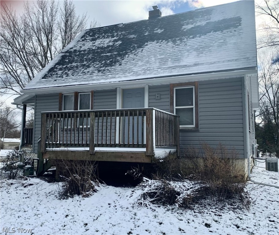 Contractors, Investors & DIYers here is your opportunity for that Diamond in the Rough! Desirable location in Stow. This 1 ½ story home is situated on .77 acres. Put your special touches on this home by updating and new finishes. Perfect for that great winter project. You can make it your dream home, rental or for a new buyer. First floor consists of kitchen, dining room, living room, and bedroom. Second floor has two bedrooms and updated full bath. Home has a full basement, two-car detached garage and public utilities. Updates included newer siding and roof. Call your favorite agent and schedule a private showing.