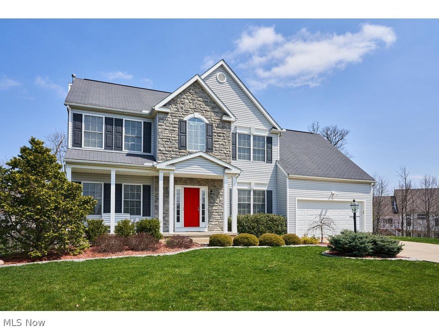 Immaculate MOVE-IN ready home with walk out basement located in one of Medina’s most convenient neighborhoods, Northampton Highlands.
Fresh paint and carpet throughout this turn-key home. Situated less than a mile from H.G. Blake Elementary School and on a cul-de-sac, this 4-5 bedroom, 3.5 bath Colonial has an open floor plan, soaring ceilings and amazing windows offering plenty of natural light. You’ll love the open kitchen with 
large center island and breakfast room with sliding doors to the back deck. The kitchen flows nicely into the family room w/gas fireplace.
Large laundry with additional closet and powder room just off the garage entrance and kitchen for convenience. Spacious owners’ suite with 2 sitting
areas, glamour bath w/dual sinks, shower, garden tub and walk-in closet. 3 additional bedrooms upstairs plus full bathroom. Fully finished
walk-out basement is ideal for entertaining large or small groups with giant family/media room, full bath, amazing custom bar and 5th