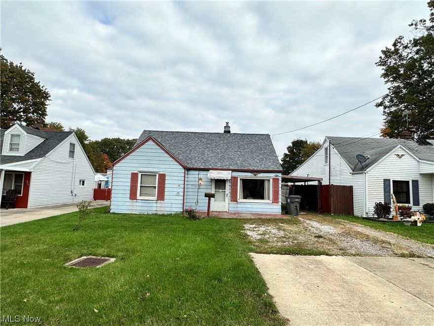 Three bedroom cape cod with two bedrooms on the main floor and one upstairs that could be split in two if needed. Large partially fenced backyard, carport, shed, and new roof complete tear off in 2022.