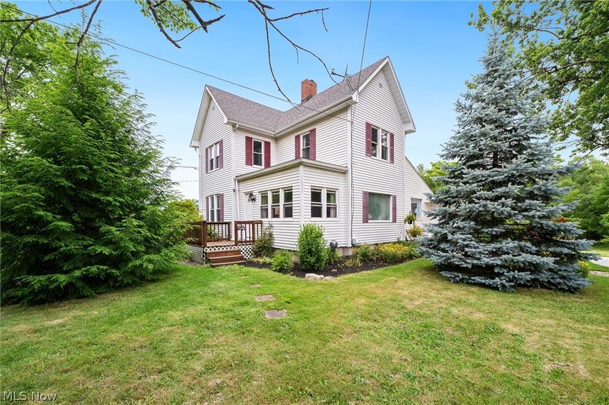 Are you looking for room to grow?  This home is for you!  With a little over half an acre your family and friends can enjoy spending time together relaxing and playing in the backyard.  The large living room will be a great place to gather for the holidays, while spending time preparing meals in the spacious kitchen, appliances to remain, that is open to a dining area.  The first floor offers 2 bedrooms, a full bath, and laundry.  Upstairs are 2 more big bedrooms and a full bath.  There is a walk-up attic for storage.  The walk-out basement offers another place for storage or possible room to make a recreation area.  In the backyard is a 10x14 shed to house all of your lawn equipment.  Ample parking and the circular driveway make it easy access in and out.  Updates include:  Central Air 2011, Hot Water Tank 2014, Well Pressure Tank 2019, Sump Pump 2024, Furnace 2024, New Carpet 2024.  Seller is offering a Home Warranty.  Call today to schedule your private showing!