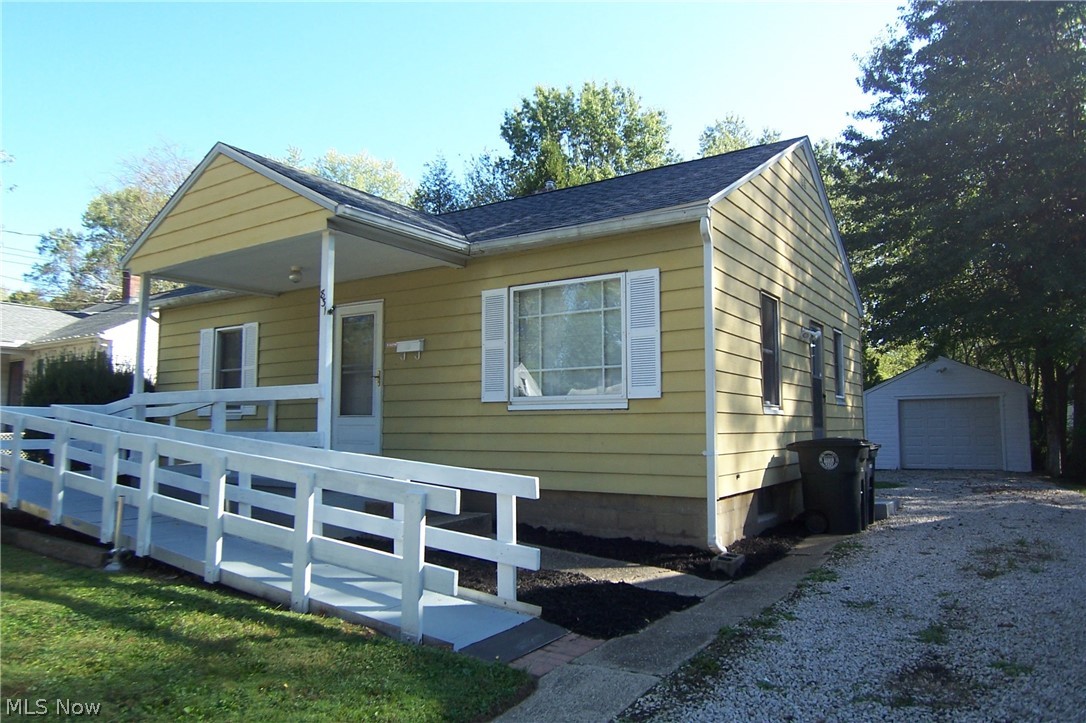 Remodeled 2 bed 2 bath ranch with ramp! Hardwood floors, 2016 new Pella windows (except LR picture), Oct 2019 new roof! Rear deck, fenced back yard, 1+ detached garage! Kitchen appliances, RO (2019), RE (2016), MW (2016)! Furnace 2014! Full freshly painted basement with full bath and rec room! 4 ceiling fans! Move in ready!