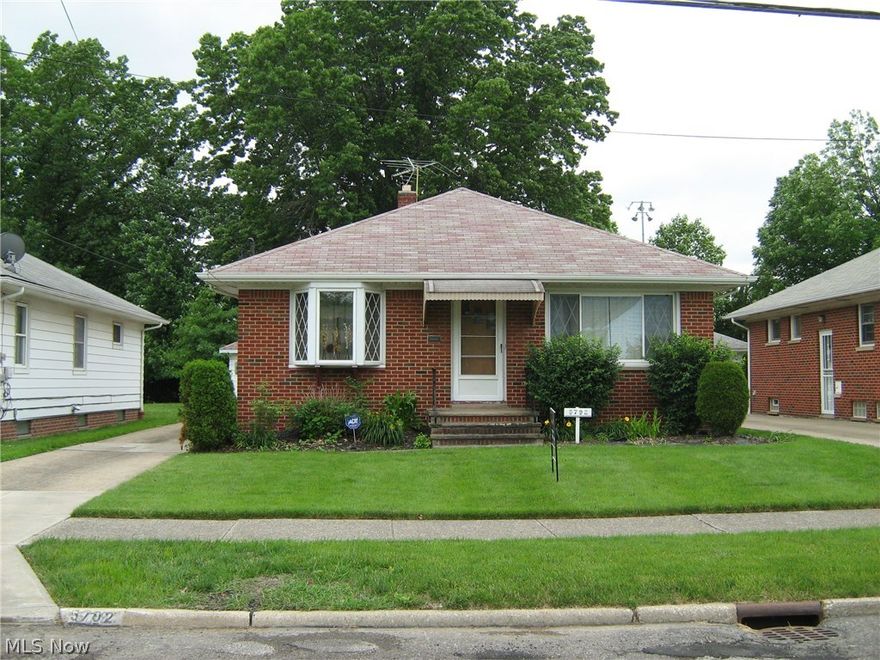 This is an immaculately kept brick ranch. Newer windows, furnace and central air. Electrical updated. Glass block windows. Renovated bathroom that is as pretty as can be.The kitchen is almost as pretty as the bathroom.   It has a deep lot and is on a dead end street.  This is a move in ready forever home.  Come and take a look!