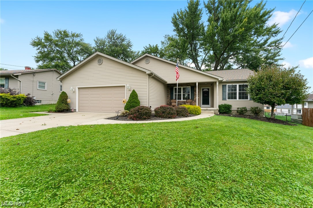 Built in 2013, this ranch home has 3 bedrooms and 2 bathrooms, including a master suite with walk-in closet, a first floor laundry and open floor plan! The basement is 12 course and rough plumbed for another bathroom, so finishing this space will be easy! The attached garage is heated, has a 220 outlet and water. Centrally located neighborhood to shopping, schools and highway access. Call today to scheduled your showing!