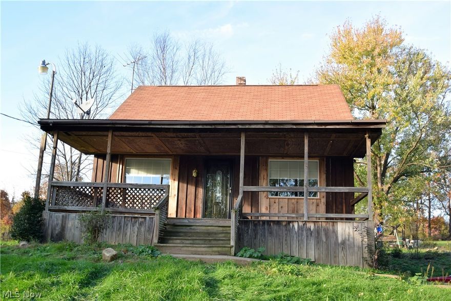 Private! This 3 bedroom 2 bath home sits on 2 acres. Updates include: newer well pump (2015), 200 amp breakers, front door (2014), Gordon Brother water system (fall 2016), new carpet (fall 2016), new stainless steel range with a convection oven (fall 2016), Window World windows (fall 2014) and updated bathrooms. The upstairs has a loft style hallway leading to two bedrooms with a Jack-n-Jill bathroom. The main floor offers a eat-in kitchen with glass doors leading to a large deck, full bath, a bedroom and a large living room with vaulted ceilings and exposed wood beams. The basement is partially finished with a large family room that has a wood burner and glass doors to the driveway.