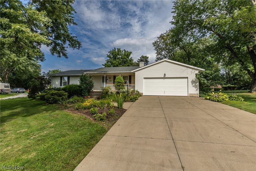 This Beautiful ranch features 3 bedrooms ,1.5 bath with the living room and woodburning fireplace. The kitchen is very beautiful with dinette that leads to 20 x 16 sun room with sliders that leads you to the fenced backyards for family time ,children and pets. Updates Includes: New Roof 2018,Kitchen Floor completely changed, freshly painted, Furnace 2009.All the appliances stay including Washer and Dryer.