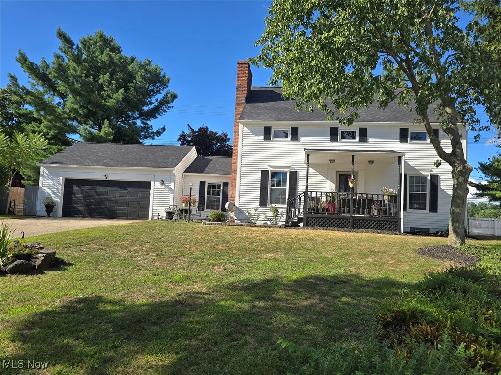 Stunning colonial in Cuyahoga Falls. This spacious home boasts 4 bedrooms, 3 full bathrooms, and 1 half bathroom. This home offers a large, updated kitchen with granite countertops and an oversized island. The eat-in kitchen space is large enough for a full dining room table. Glass sliding doors off the kitchen take you to a large deck, perfect for entertaining. Kitchen, eat-in space, and living room make a modern open living space. There is also a formal dining room and an attached family room. Large 4-bedrooms include a master bedroom and master bath with a walk-in shower. The basement is finished with a large full bath with a walk-in shower and oversized jetted tub. New roof and vinyl siding painted in 2025. The furnace, A/C, and hot water tank are approximately 3 years old. New luxury vinyl flooring, updated kitchen, and updated bathrooms approximately 2 years. Home is close to parks, walking trails, local dining, and entertainment. The agent is related to the seller.