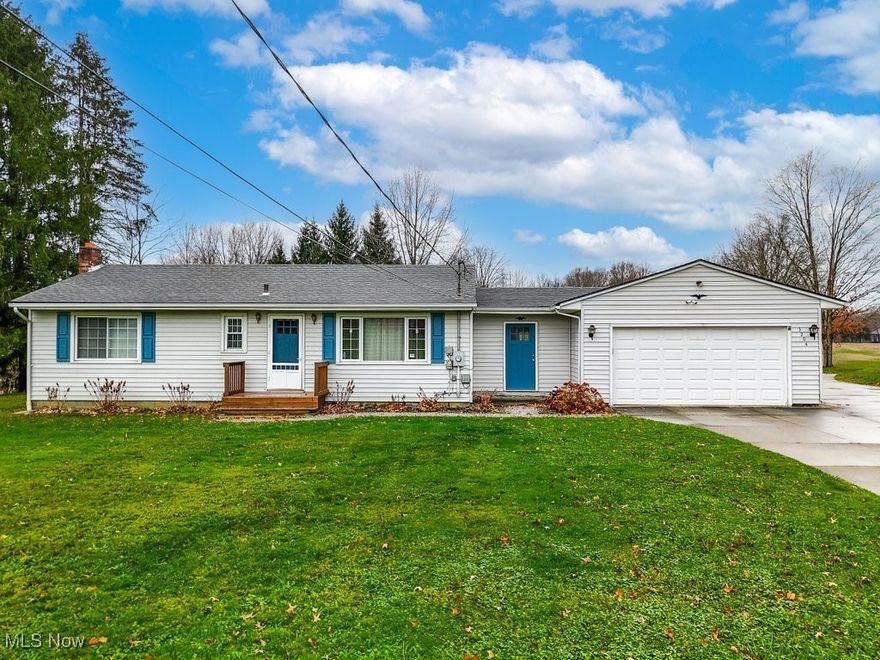 Discover your dream retreat on 11.71 acres of land, offering endless outdoor possibilities in a serene, private setting. Located in the highly regarded Rootstown school district, this property offers the perfect balance of country living with convenient access to schools, shopping, and major highways. This charming 3-bedroom, 1-bath ranch home in Kent is move-in ready and the perfect place to unwind, enjoy the property all the way back to Breakneck Creek. With an eat-in kitchen (all appliances included) and a spacious living area, this home offers comfort and simplicity. The basement provides an additional living area with a pool table (conveys with the sale) and bar as well as a separate laundry room.
Step out back on the large deck and embrace the beauty of the land – perfect for dirt bikes, 4-wheelers, and outdoor adventures. Whether you’re an avid hunter or simply enjoy the great outdoors, this property is a paradise waiting for you.  
For those who need room for toys and tools, a 36 x 48 detached garage provides ample space for jet skis, boats, campers, ATVs, and more. Extra large concrete driveway to accommodate parking.
Recent updates include power washing November 2024, septic system installed in 2020. The roof was replaced in 2019. For buyer's peace of mind, the sellers are offering a 1 year home warranty. Washer and dryer included.
Whether you’re looking for a quiet country retreat or an action-packed outdoor haven, this home on almost 12 acres is ready for you!
Check out this exceptional opportunity – schedule your showing today!