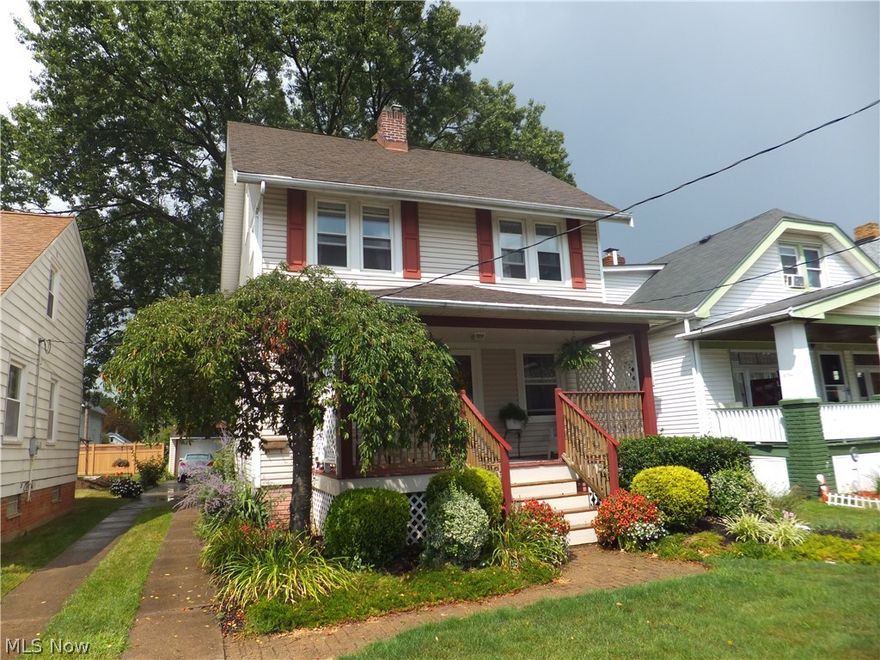Aluminum Sided Colonial! 3 Bedrooms! Formal Dining Room w/Crown Molding, Window Seat, Leaded Cabinets!! Living Room has Gas Fireplace! Harwood Flooring Flows Through out including Kitchen!! Newer Windows! 3rd Floor Walk Up Attic! Glass Block Windows! Updated 100 AMP Electric Box! 1 1/2 Car Garage with Opener! Front Porch! All Appliances Stay!!