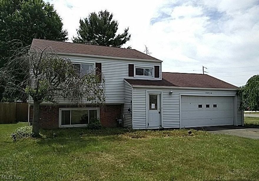 MUST SEE!! Large spacious split level situated on nice sized fenced in yard.  Featuring 4-bedrooms; 1.5 baths.  Large Living Room. Cozy Family Room offers gas fireplace and Sliding Glass Door leads to patio.  Formal Dining Room, great for entertaining guests.  Kitchen has an abundance of white cabinetry and counter space. Nice home for the growing family.  Schedule your showing Today and submit your offer.  Property passed the required sewer dye test - Sidewalk repairs are needed - contact the city for details - property sold as is.