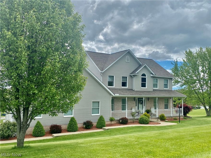 What's not to love??? Beautiful home on a corner lot just a few minutes to I-70, schools, and shopping!  One owner 3 bedroom, 3 1/2 bath home on over an acre outside of city limits. This home features an open floor plan with living and dining, plus a spacious recreation room with fireplace.  Kitchen has quartz countertops, kitchen island with stainless range and microwave.  Features 3 car garage, newer roof, furnace, and AC. Schedule your private viewing today!