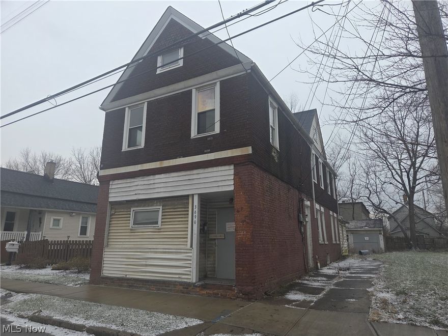 Triplex in Slavic Village. Condemned. Being sold as is. Buyer to assume any and all violations. Buyers contact your Realtor to make a formal offer (verbal and text/email offers not accepted). No assignments, wholesaling, seller finance or subject to offers.